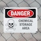 Signmission Chemical Storage Area Danger Sign, Plastic, 14in W x 10in L, 2PK OS-2PACK-DS-P-1014-L-1629 - alternate 4